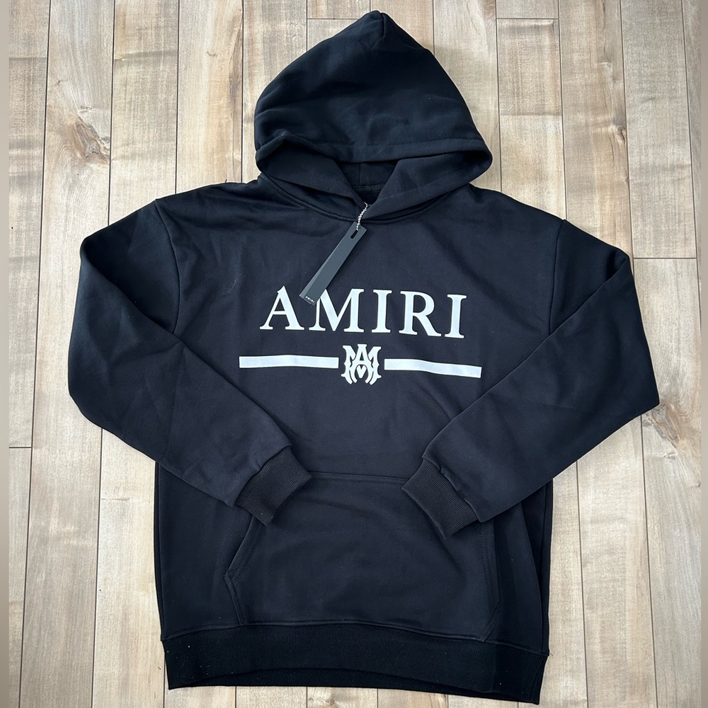 Amiri Black Hoodie for Men